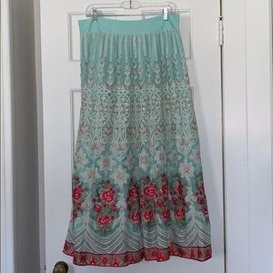 Vintage Soft Surroundings Lace Maxi Skirt - sz PM